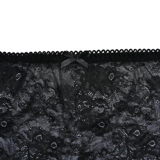 U neck lace solid see through bowknot cami mini skirt set