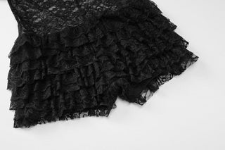 Lace ruffle bowknot tube romper