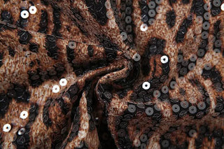 Leopard print lace hem glitter cami crop top