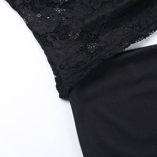 Sleeveless lace hollow out cut out maxi dress