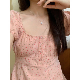 Floral print Short-sleeved top