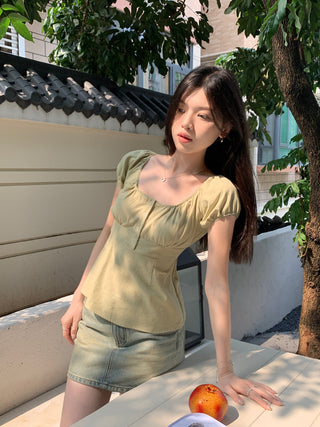 Floral print Short-sleeved top