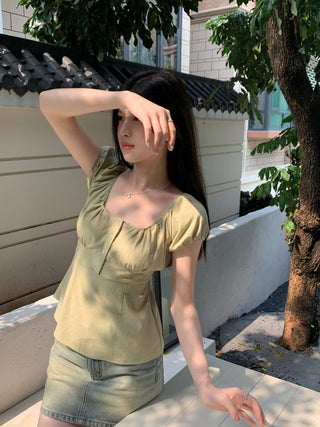 Floral print Short-sleeved top