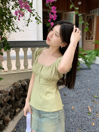 Floral print Short-sleeved top