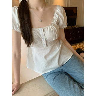 Floral print Short-sleeved top