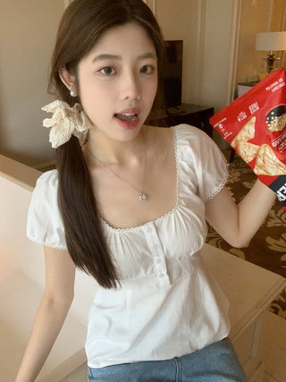 Floral print Short-sleeved top