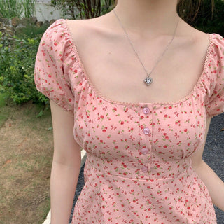 Floral print Short-sleeved top