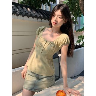 Floral print Short-sleeved top