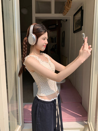 Floral graphic crop top