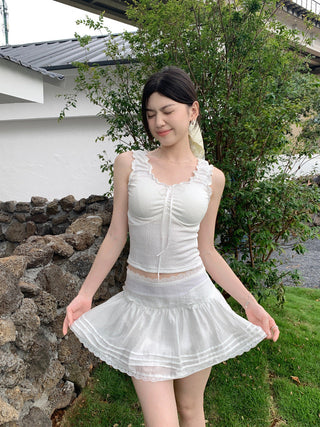 Floral graphic crop top