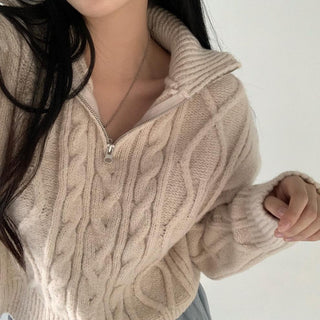 Soft cable knit sweater