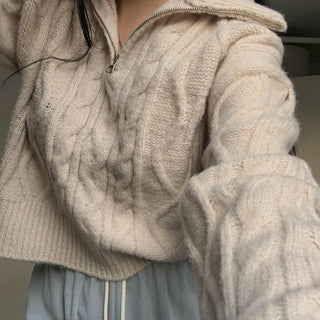 Soft cable knit sweater