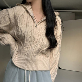Soft cable knit sweater