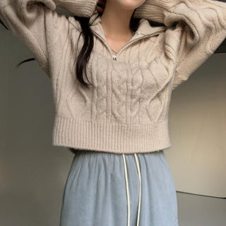 Soft cable knit sweater