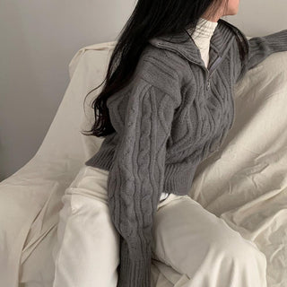Soft cable knit sweater