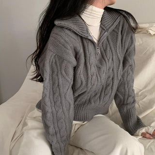 Soft cable knit sweater