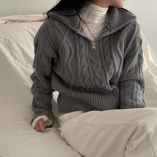 Soft cable knit sweater