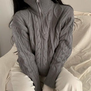Soft cable knit sweater
