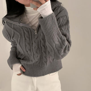 Soft cable knit sweater