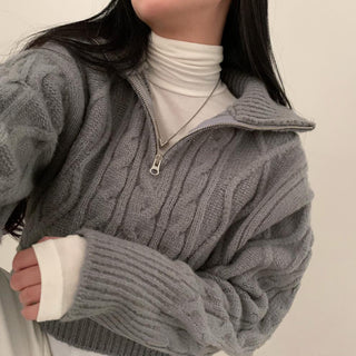 Soft cable knit sweater