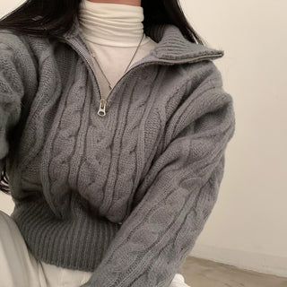 Soft cable knit sweater