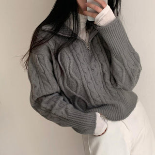 Soft cable knit sweater