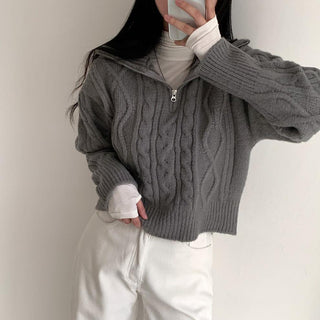 Soft cable knit sweater