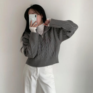 Soft cable knit sweater