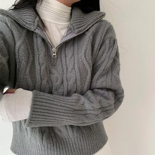 Soft cable knit sweater