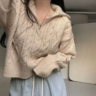 Soft cable knit sweater