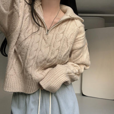 Soft cable knit sweater
