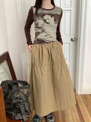 A-line large swing dress skirt