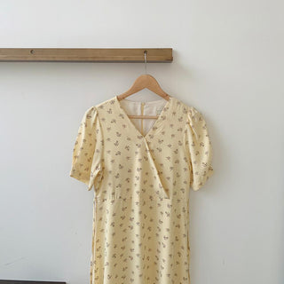 French V -neck floral dress