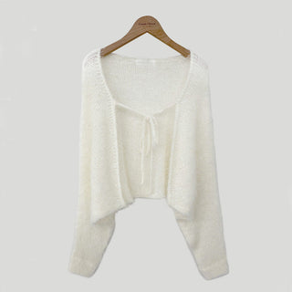 Oversized Mink Wood knit cardigan