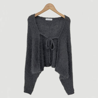 Oversized Mink Wood knit cardigan