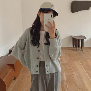 Korea Chic V -neck Cardigan