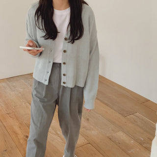 Korea Chic V -neck Cardigan