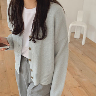 Korea Chic V -neck Cardigan