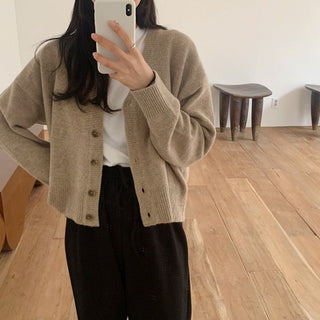 Korea Chic V -neck Cardigan