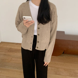 Korea Chic V -neck Cardigan
