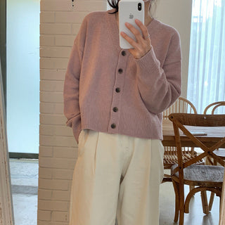 Korea Chic V -neck Cardigan