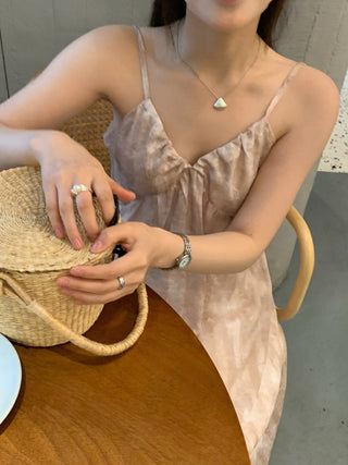 Retro floral pattern sleeveless dress