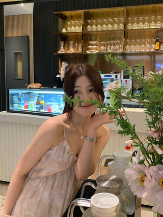 Retro floral pattern sleeveless dress