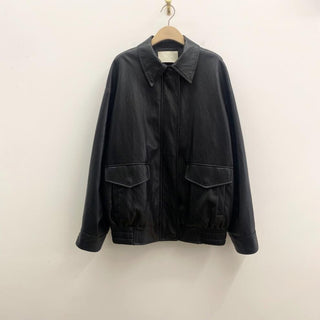 Oversized Korean motorcycle leather jacket