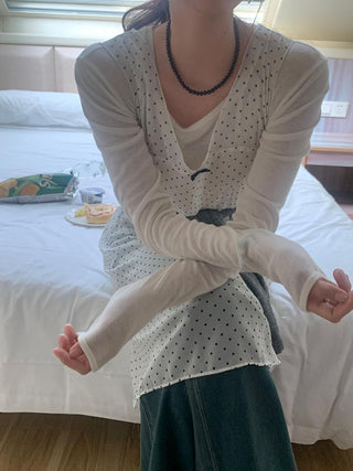 V-neck free hooded vest skirt dress