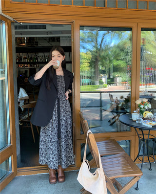 Floral long sleeved dress
