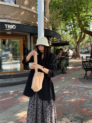 Floral long sleeved dress