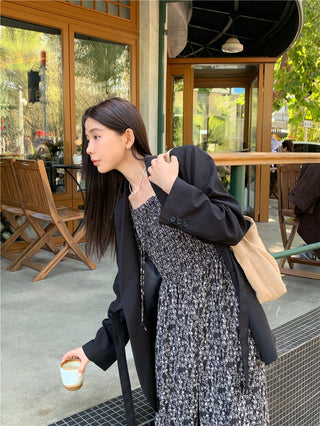 Floral long sleeved dress