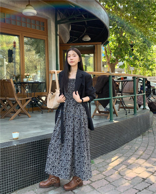 Floral long sleeved dress