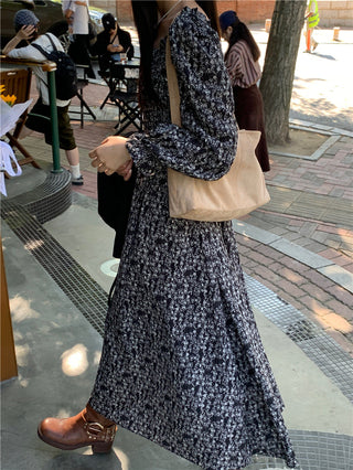 Floral long sleeved dress